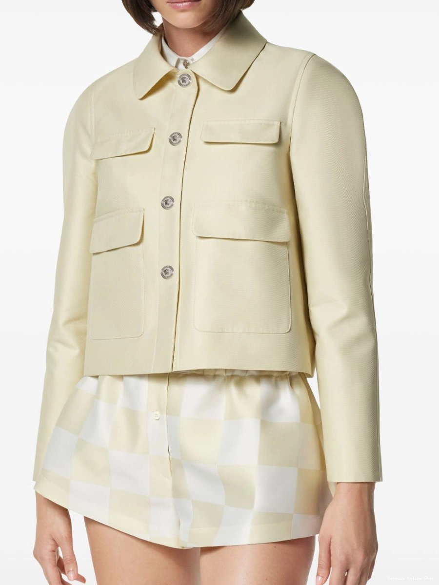 Cheap jacket silk-blend Women cropped Versace 0712
